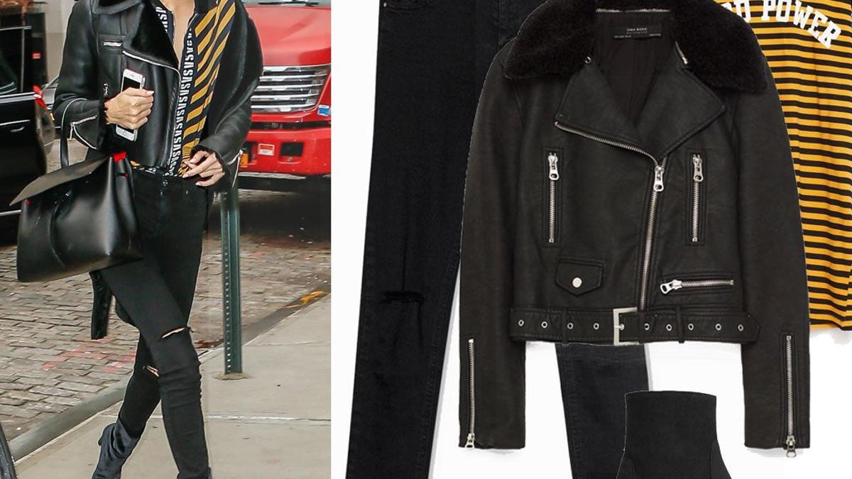 Gigi Hadid y su biker con pelo - Stilo