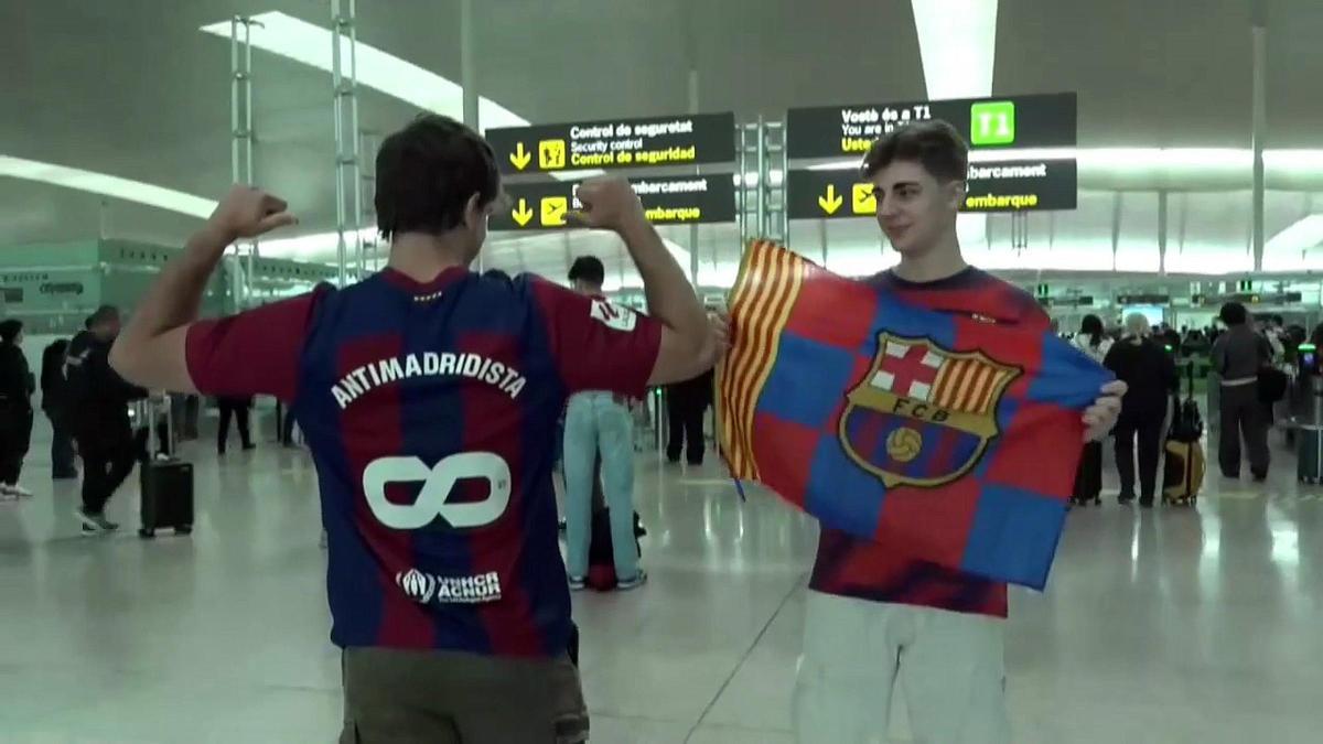 Seguidores del Barça se desplazan a Milán para presenciar la semifinal ante el Inter