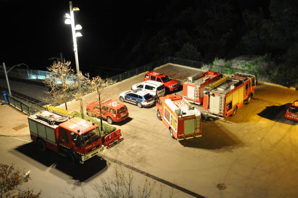 Accident de trànsit a la carretera de Montserrat