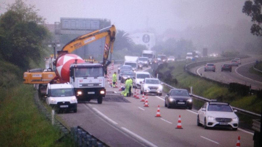 Restricciones del tráfico por las obras en un carril de la autopista &quot;y&quot;