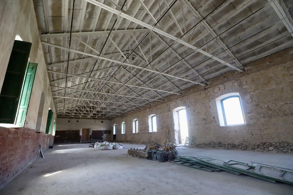 Espacio del antiguo cuartel de Lepanto que se rehabilitará como Casa de la Solidaridad.