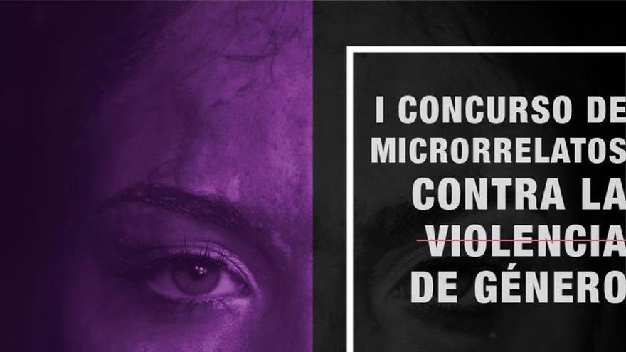 Cartel del concurso de microrrelatos contra la Violencia de Género del Ayuntamiento de Santiago del Teide