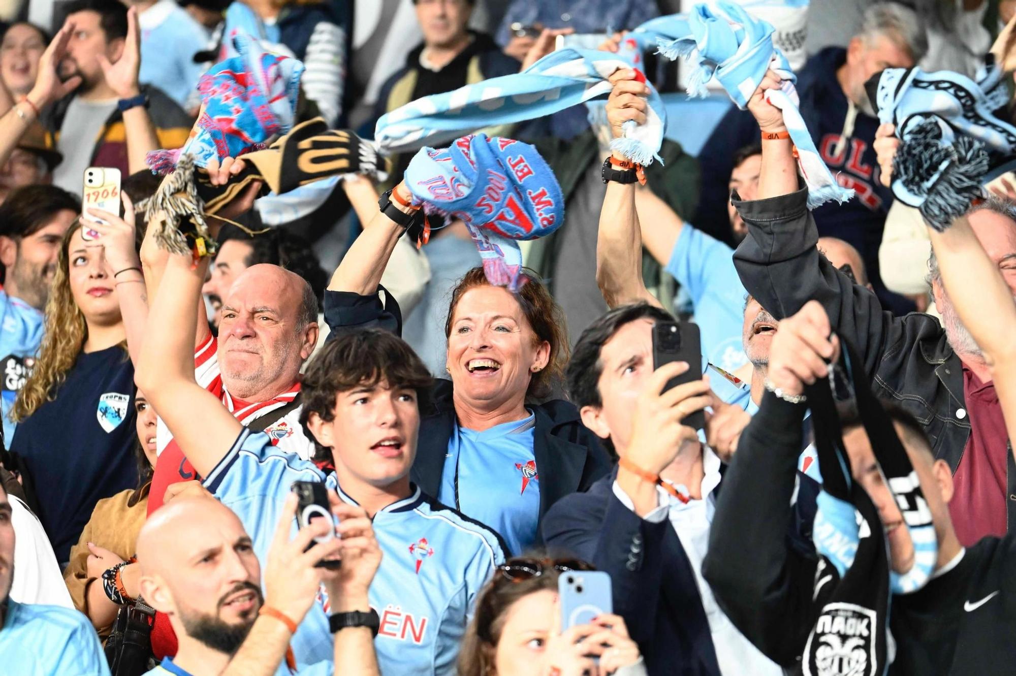 Las imágenes del Celta-PAOK