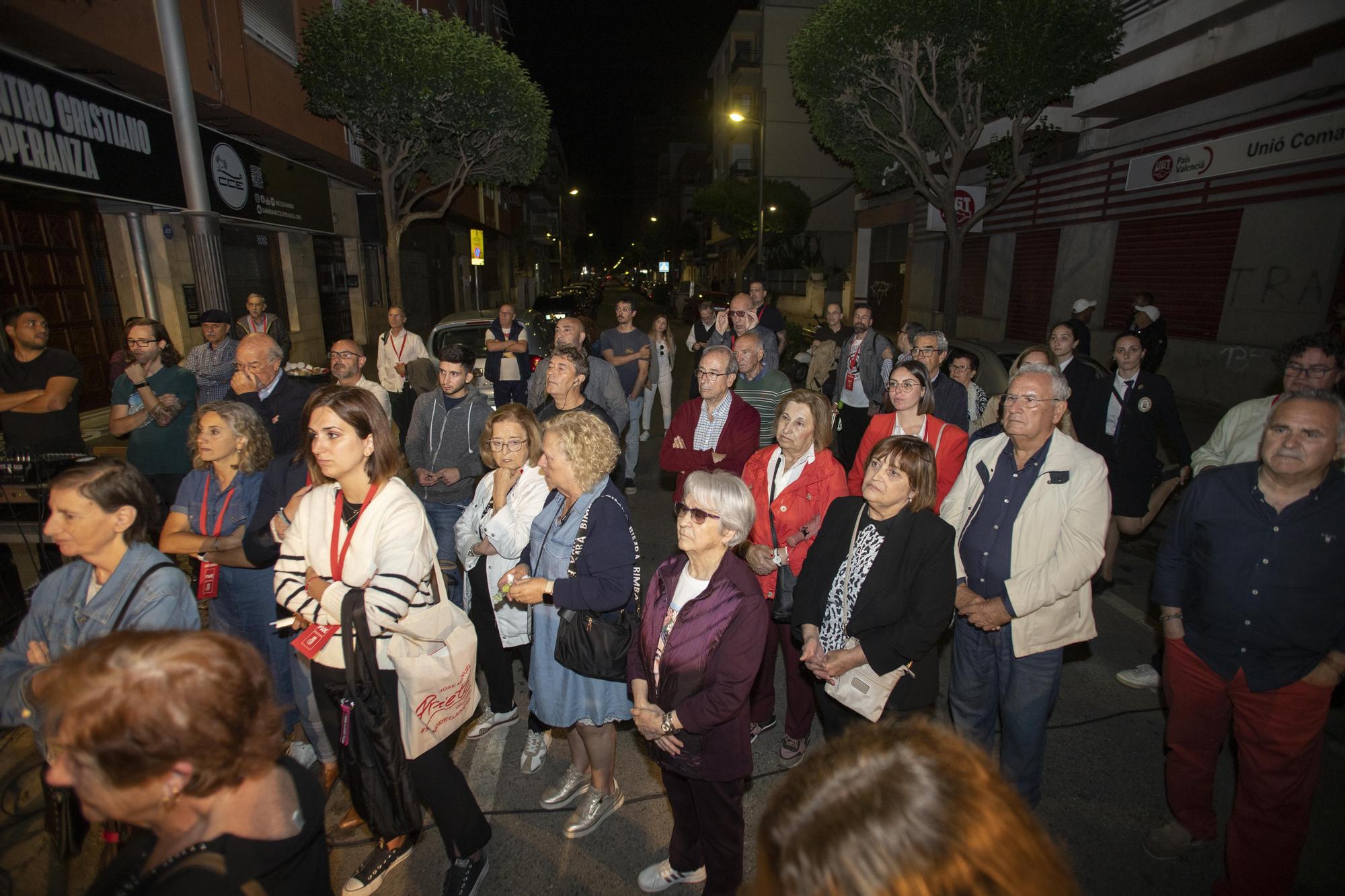 La celebración de la victoria del PSPV-PSOE de Gandia en la Casa del Poble