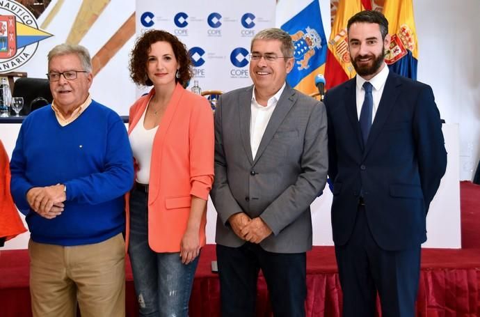 07/05/2019 LAS PALMAS DE GRAN CANARIA. .Los candidatos de los principales partidos al Cabildo de Gran Canaria contrastan sus propuestas en un debate organizado or la cadena COPE, en el Real Club Náutico de Gran Canaria. Nueva Canarias, Antonio Morales. JxGC Coalición Canaria, José Miguel Bravo de Laguna. PP AV, Marco Aurelio Pérez. Sí Podemos, Sara Ramírez. PSOE, Luis Ibarra.  Fotógrafa: YAIZA SOCORRO.  | 07/05/2019 | Fotógrafo: Yaiza Socorro