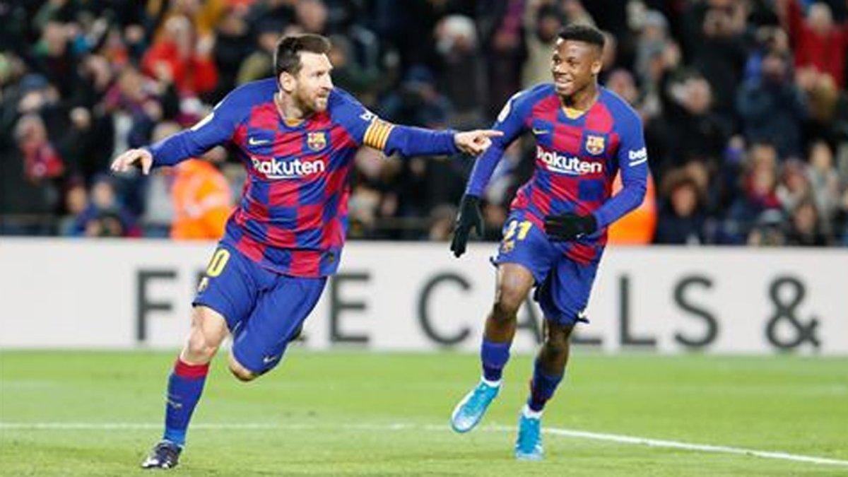 Messi, autor del gol del FC Barcelona contra el Granada