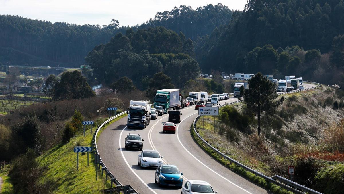 Paciencia y precaución al volante: zafarrancho en las carreteras de Arousa