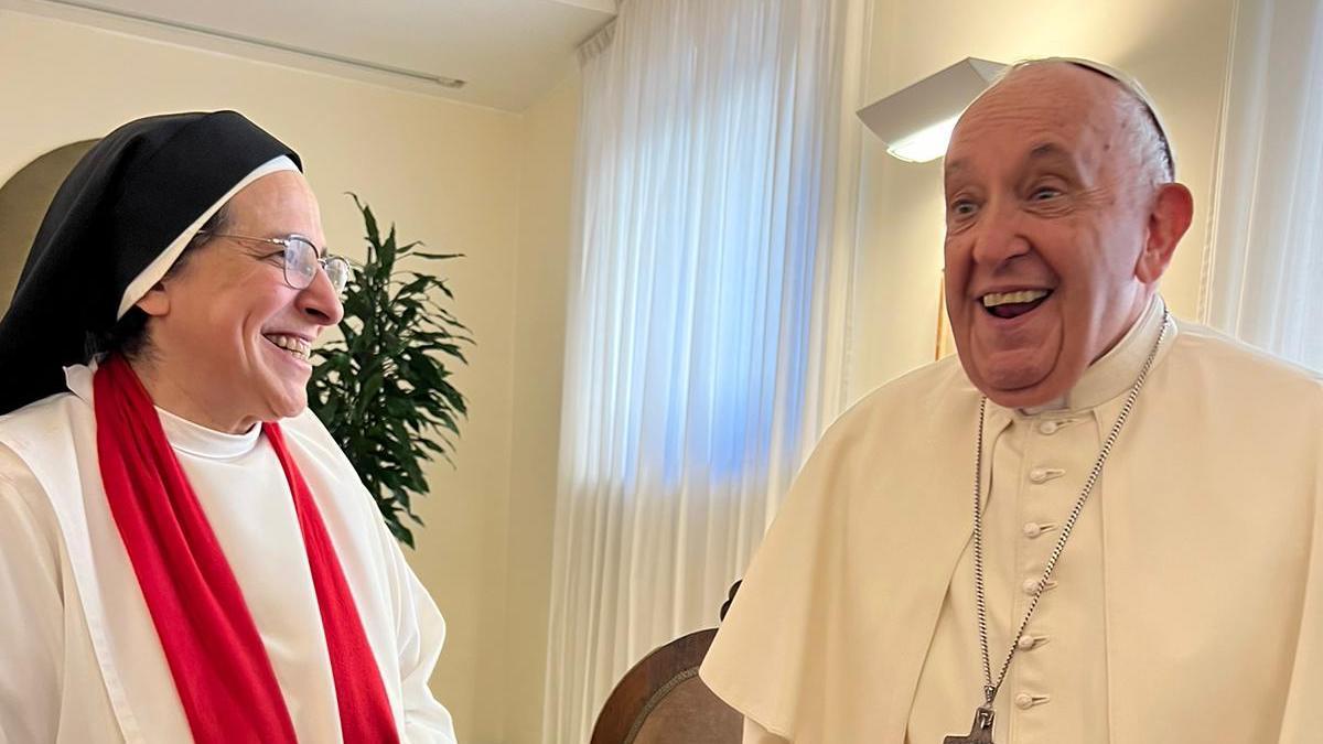 Visita de Sor Lucía al Papa Francesc