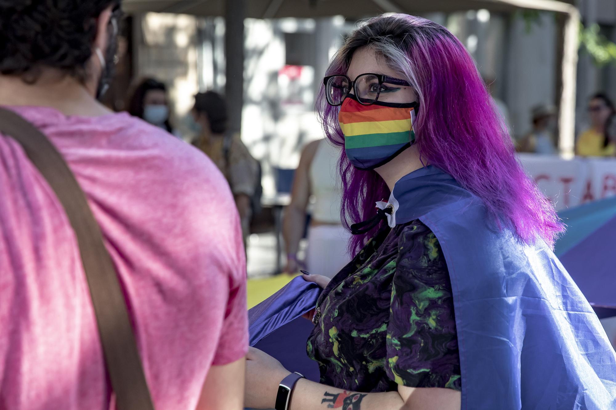 Un millar de personas se manifiesta en Palma en pro del colectivo LGTBI