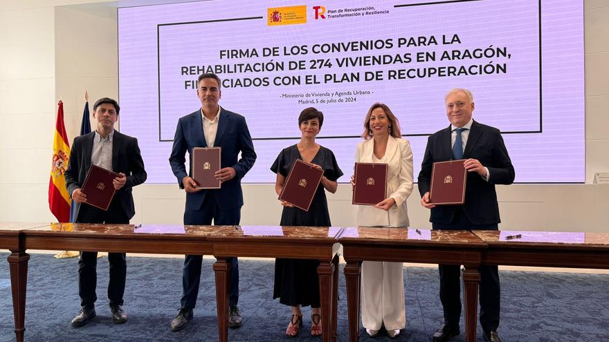 El Gobierno de España invierte más de 7,5 millones para la rehabilitación de 274 viviendas en Aragón