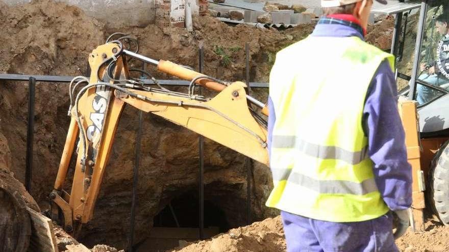 Un trabajador de la construcción.