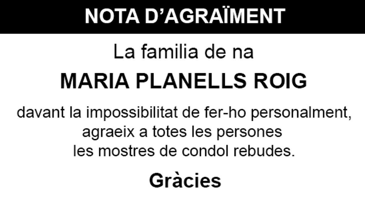 Nota Maria Planells Roig