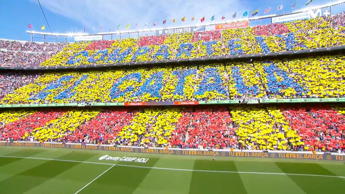 ¡Espectacular mosaico en el Spotify Camp Nou! 