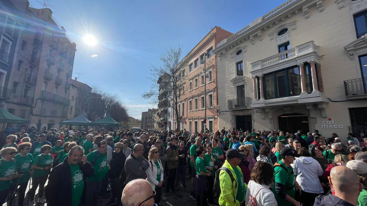 Sortida de la caminada, ahir a 2/4 de 10 del matí