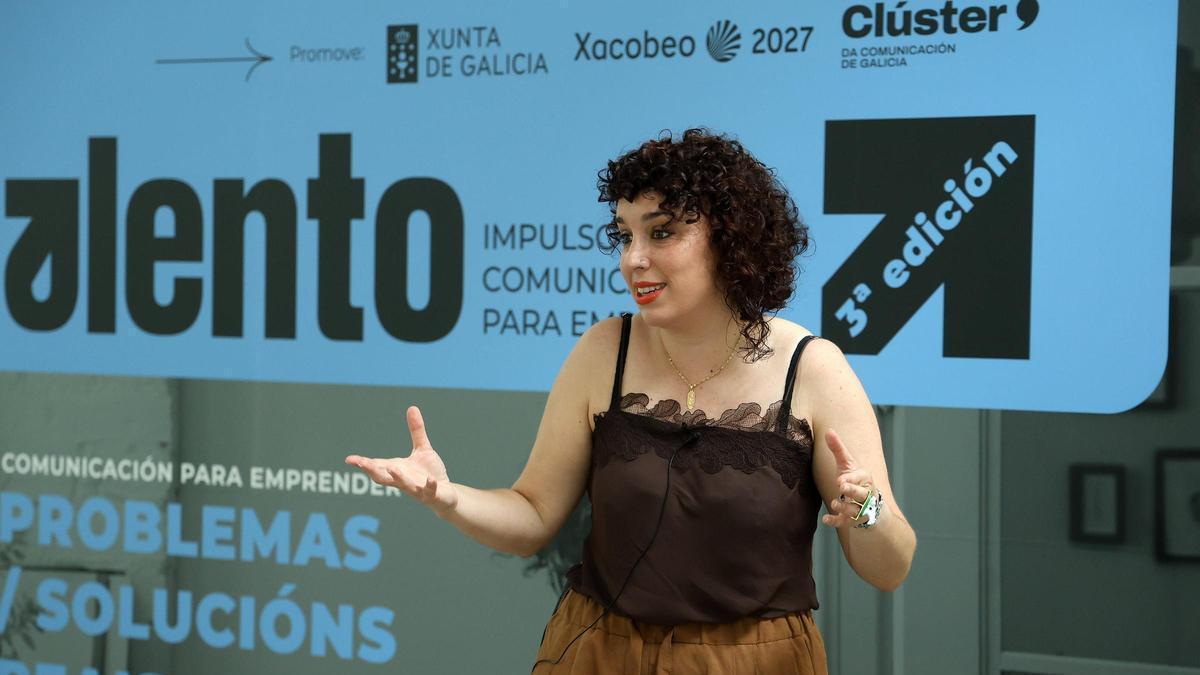 Sara Torreiro, en un momento de su intervención.