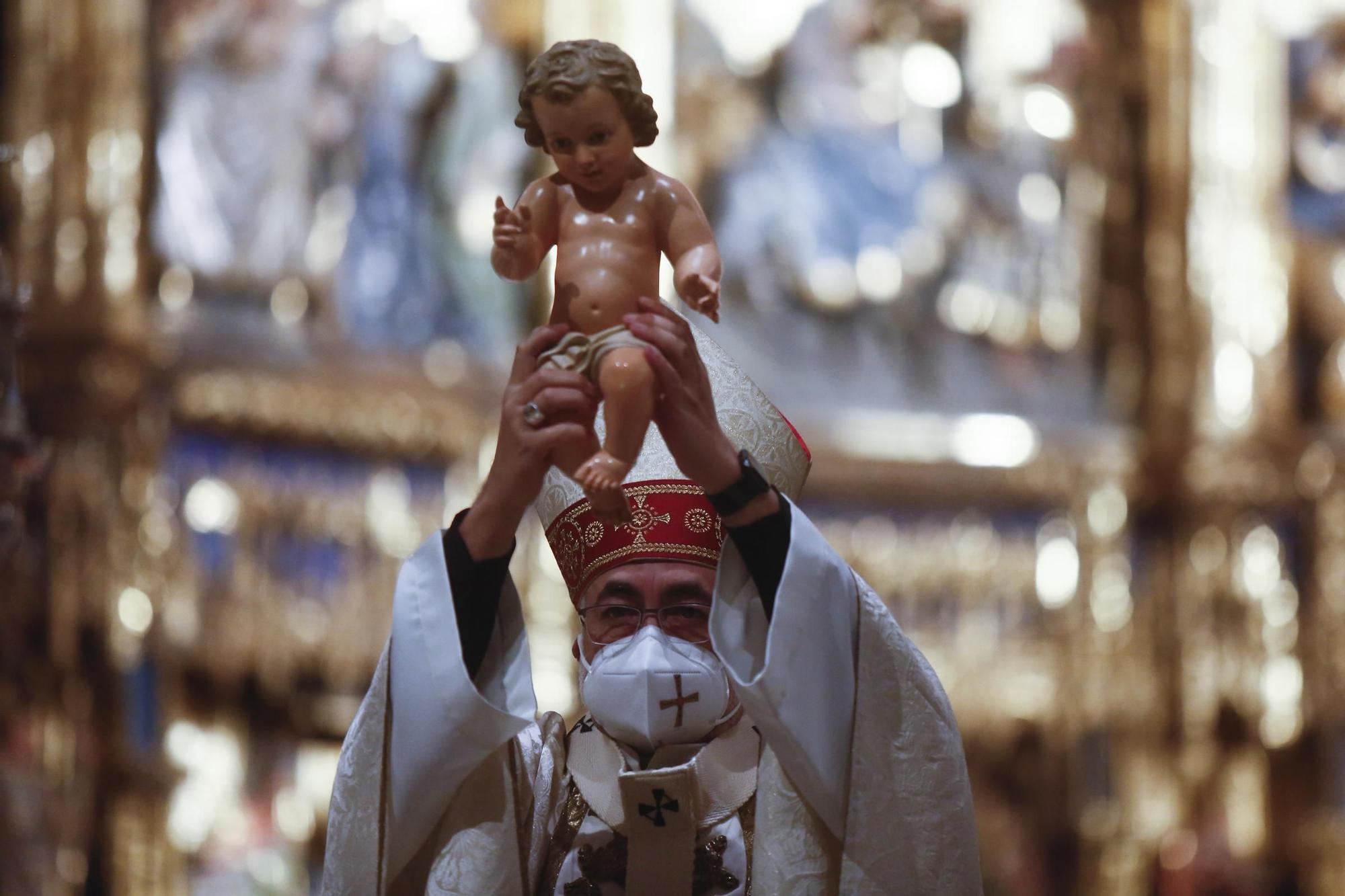 Jesús Sanz, en la misa de Navidad en la Catedral.