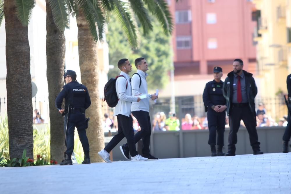 El Real Madrid llega a Málaga