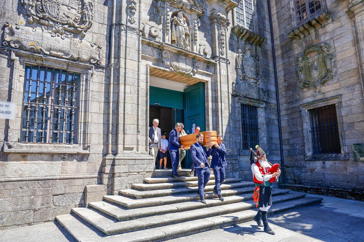 Acto de homenaje a Justo Beramendi en el Museo do Pobo Galego