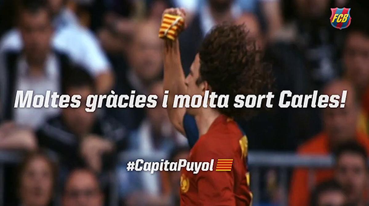Socis i simpatitzants blaugrana envien afectuosos missatges al capità blaugrana agraint-li anys d’èxits.