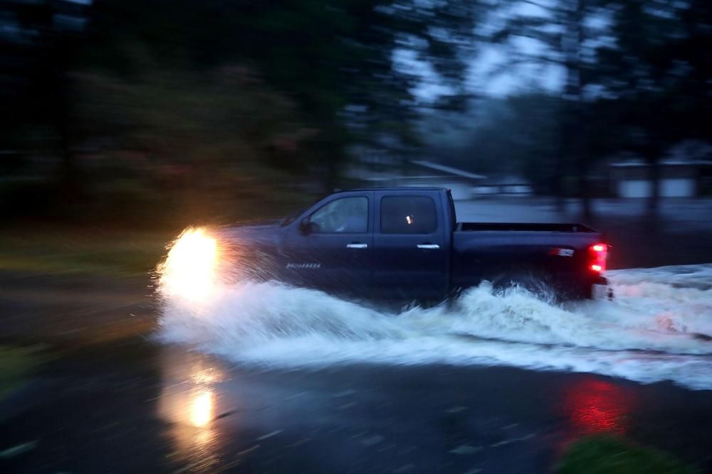 Inundaciones en la costa este de EE UU tras la llegada del huracán Florence