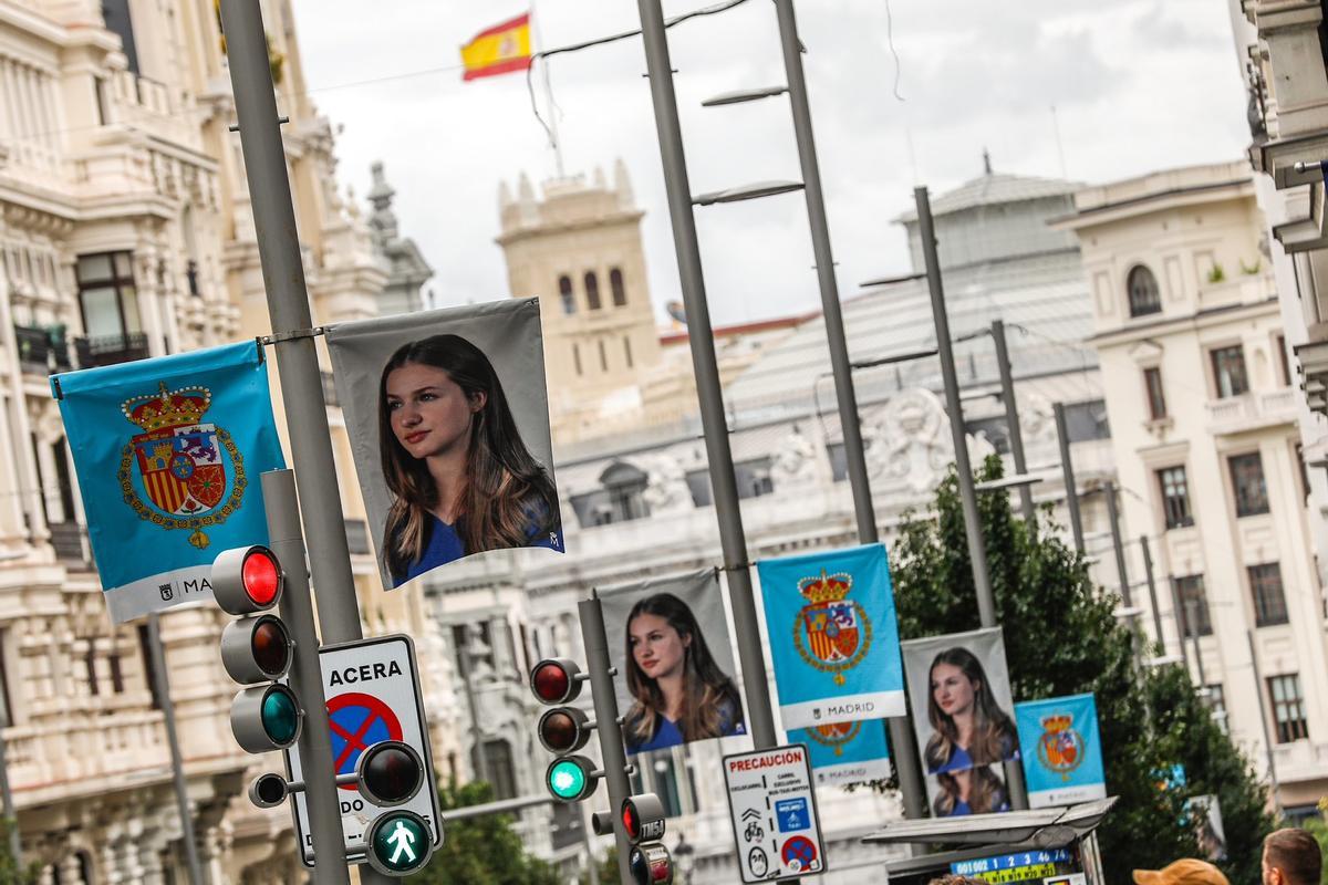 Madrid se engalana para la jura de la Constitución de Leonor