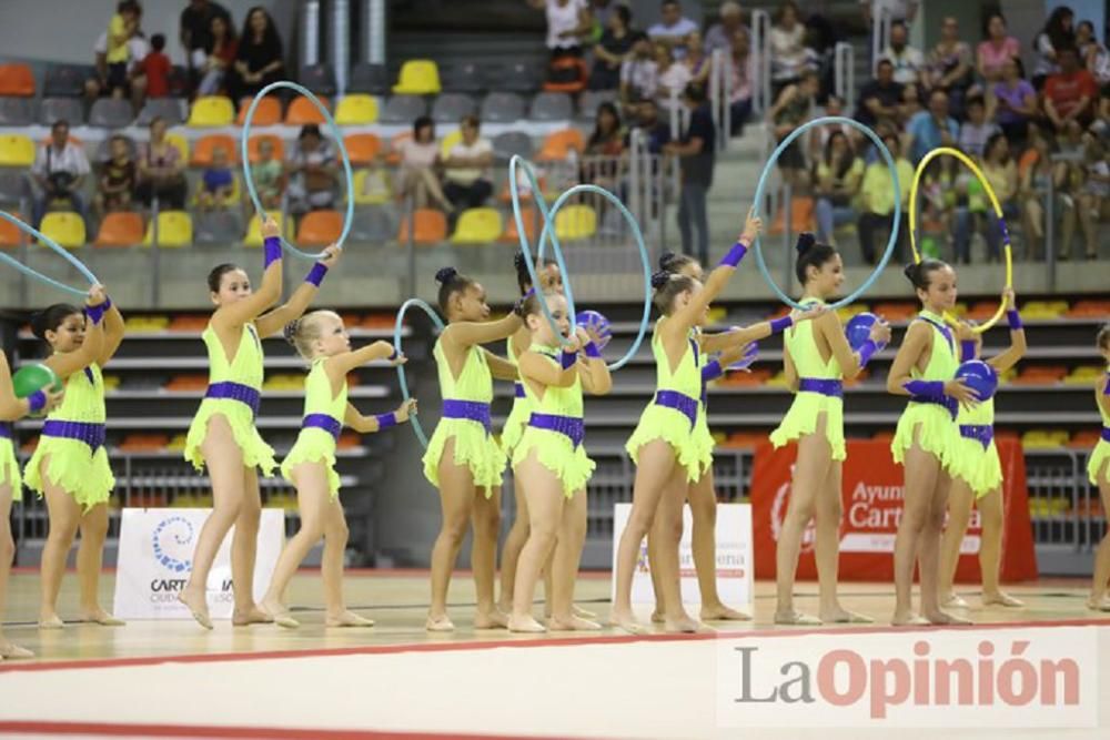 Clausura de las escuelas de Cartagena de gimnasia rítmica y estética de grupo