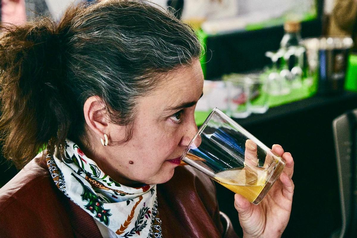 Cata de sidra durante el III Concurso Agrocanarias