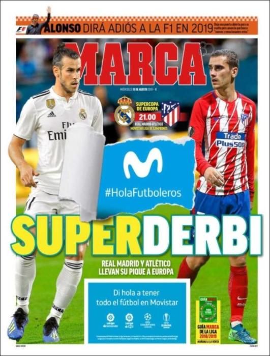 Portadas de los diarios deportivos