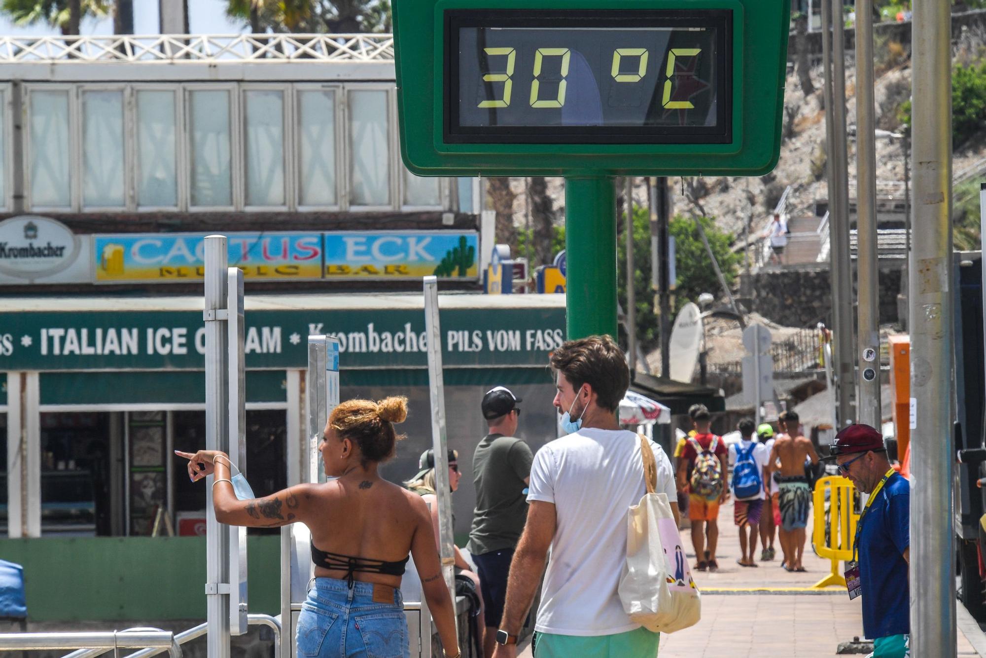 Ola de calor en Gran Canaria (13/08/2021)