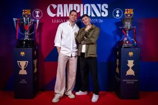 Así fue la fiesta de los campeones del Barça en Castelldefels