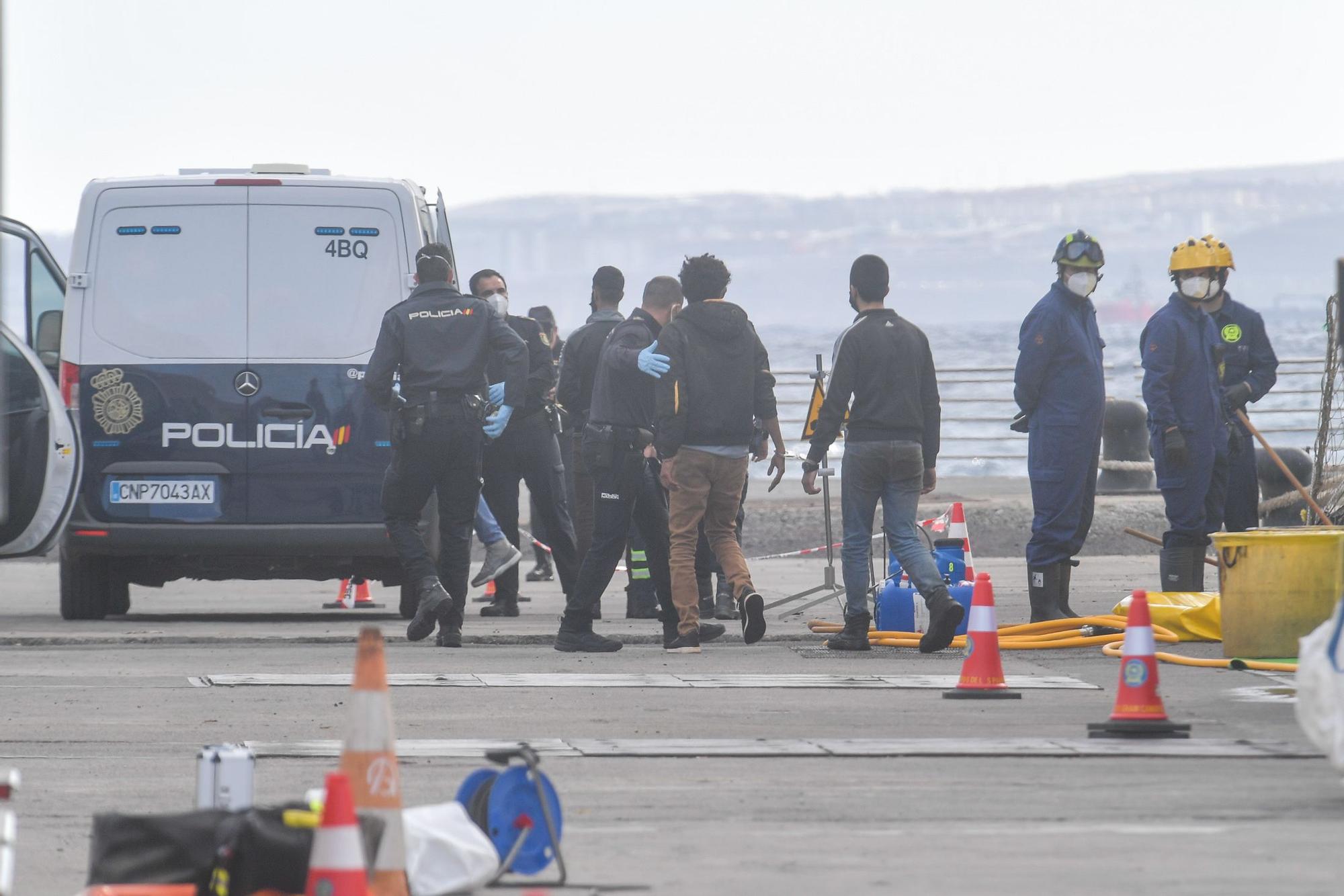 Desembarco de la cocaína del 'Orión 5' en el Puerto de Las Palmas