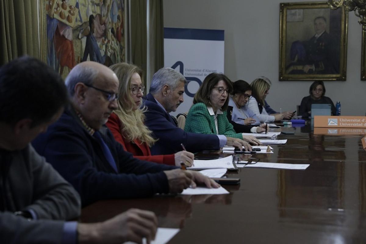 Un momento de la reunión del consejo social en el que se han aprobado los presupuestos.