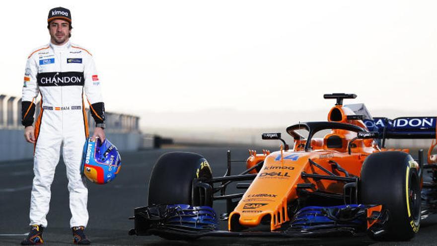 Fernando Alonso, en la presentación del McLaren de 2018