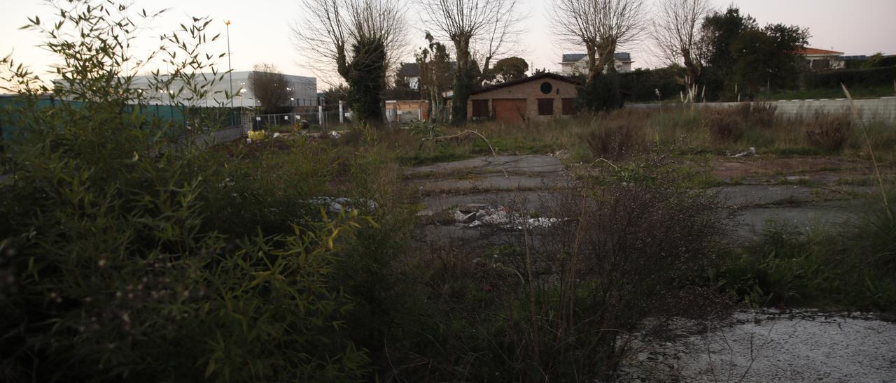 Los terrenos del Cañaveral, junto al Club de Tenis de Gijón.