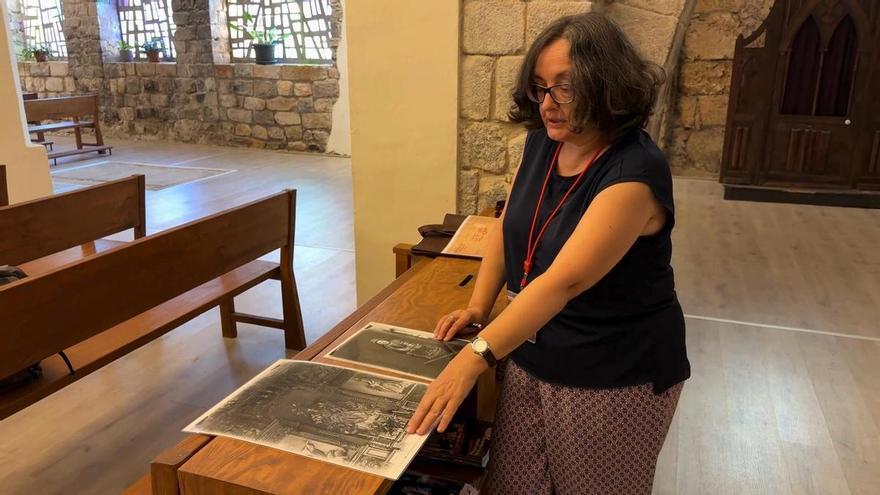 La documentalista Montserrat Riu troba uns fotografia històrica per Organyà
