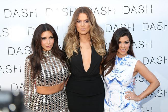 Kim, Kourtney y Khloé Kardashian en su tienda DASH