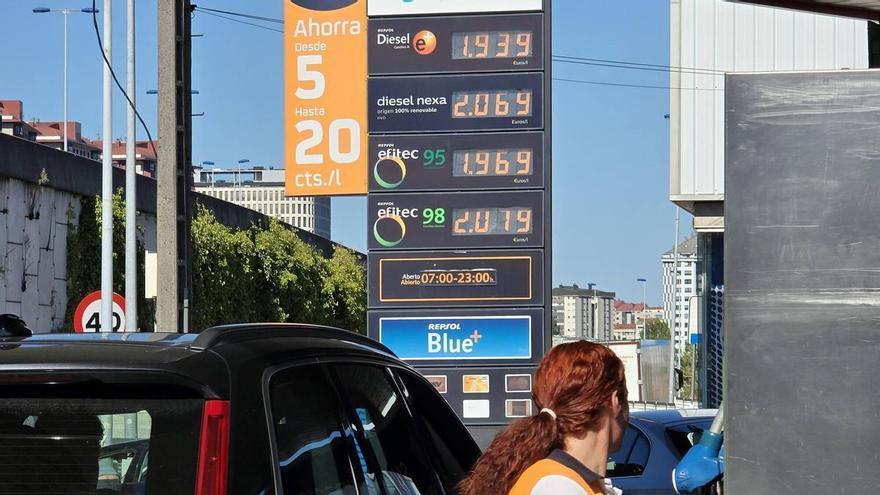 El gasoil roza los 2 euros en Galicia dos semanas después de subir la rebaja fiscal
