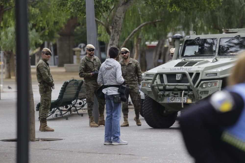 Militares en La Laguna