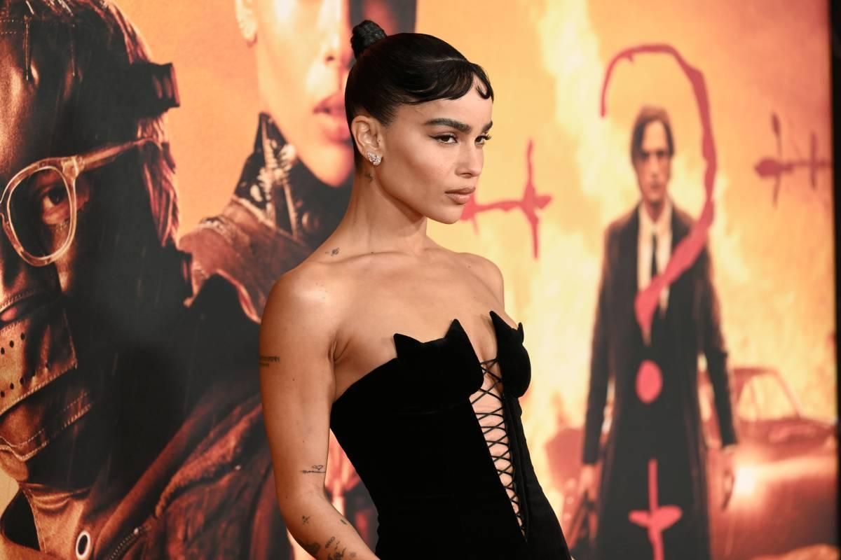 Zoë Kravitz en el estreno de Batman en Nueva York