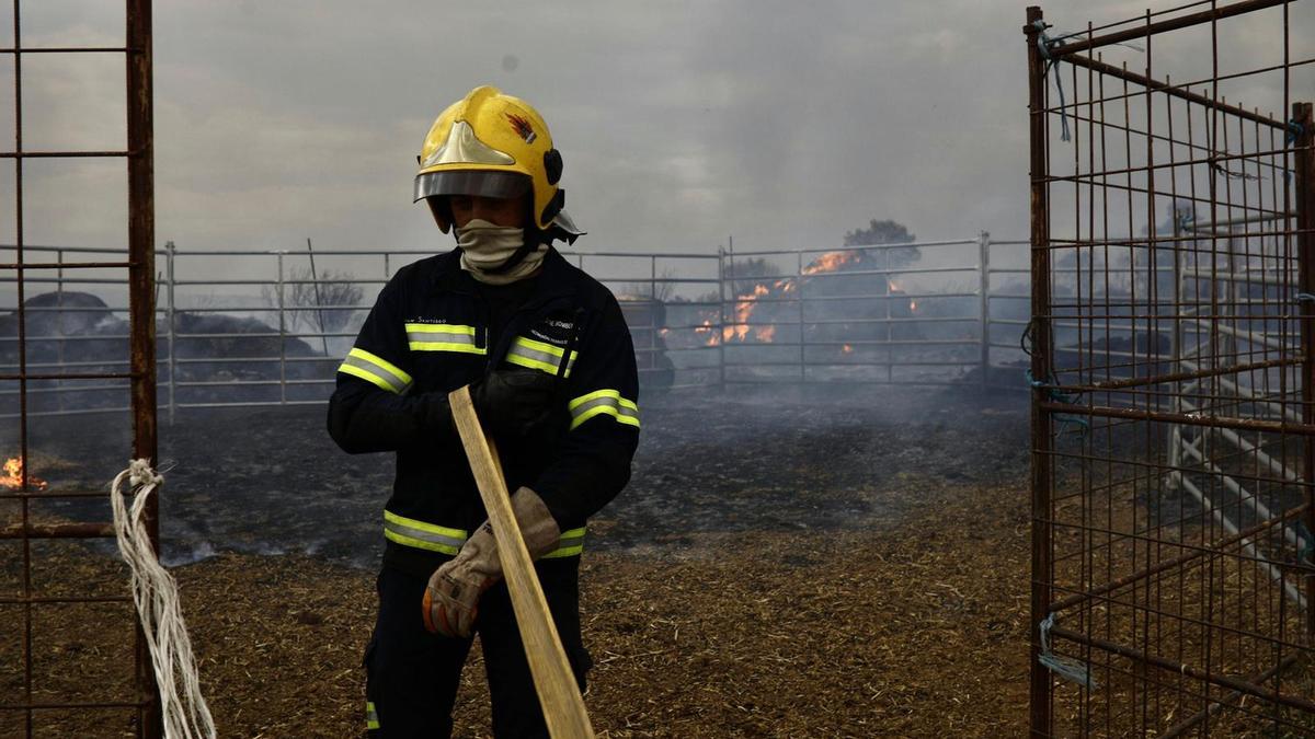 Incendio en Carbajosa de Alba.