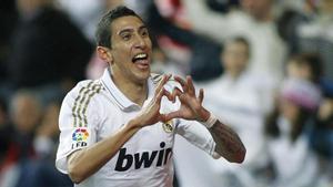 El jugador Ángel Di María durante su etapa en el Real Madrid.