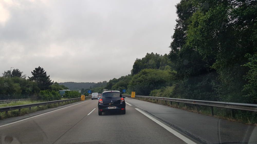 Obras en la autopista "Y" a la altura del Montico