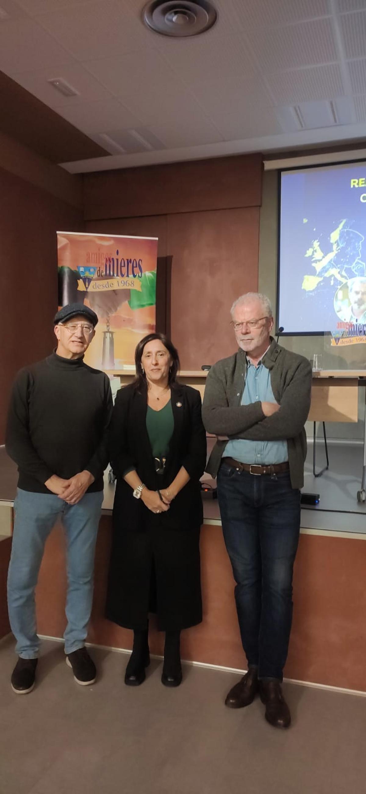 Por la izquierda, Dario Díaz, Nuria Ordóñez y Jesús Núñez.