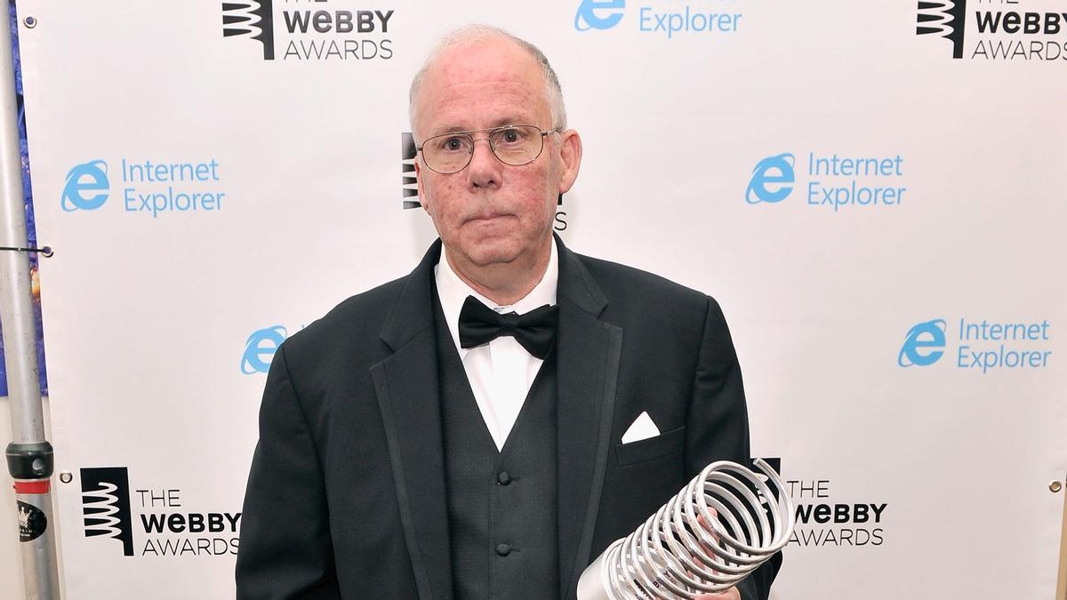 Steve Wilhite, inventor del archivo GIF, en la entrega de los Webby Awards en 2013