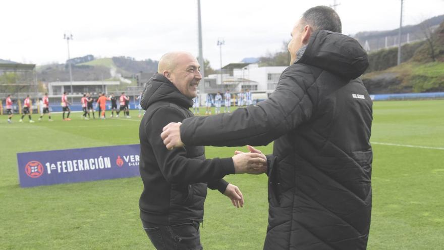 Sabas saluda a Sergio Francisco