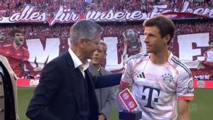 El emotivo homenaje del Bayern a Thomas Muller