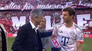 El Bayern celebra el título en el adiós de Thomas Müller al Allianz
