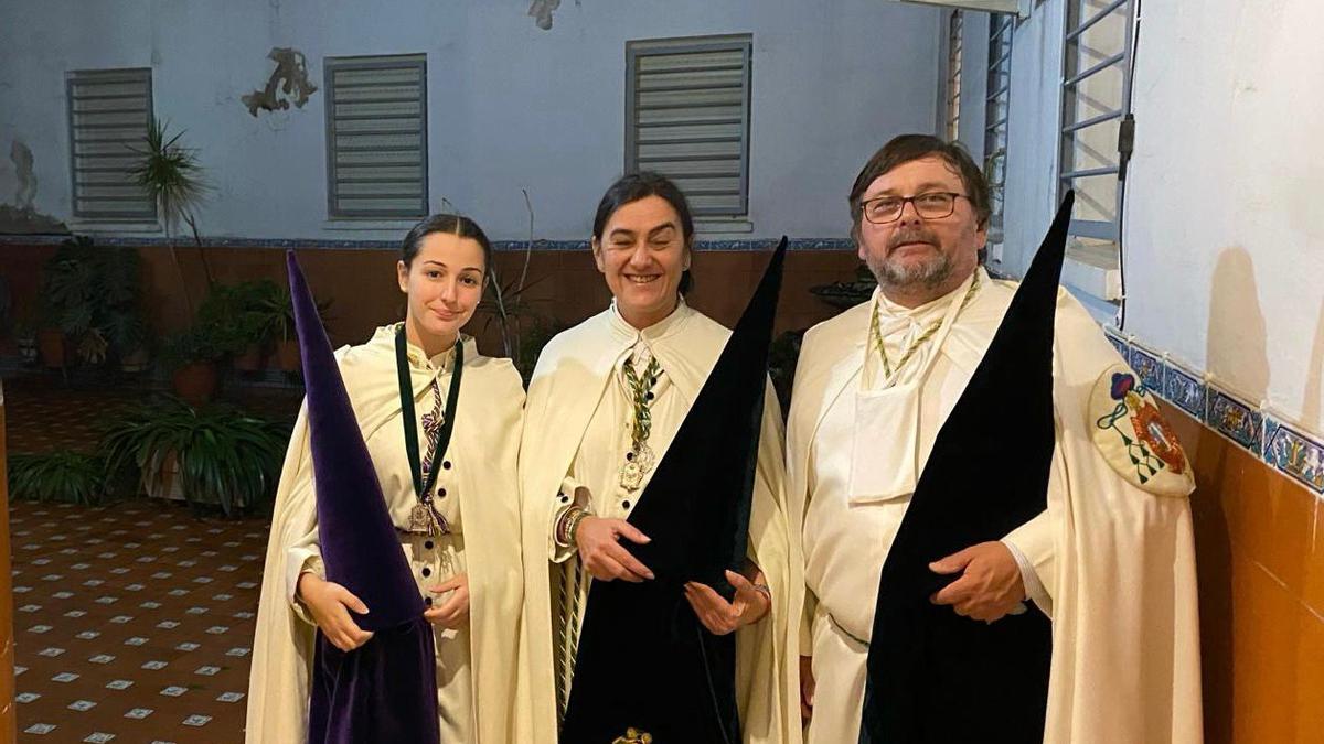 Sebastian Tejido junto a su familia