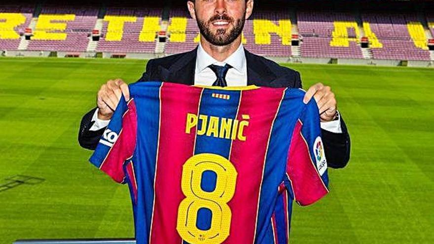 Pjanic, en su presentación.