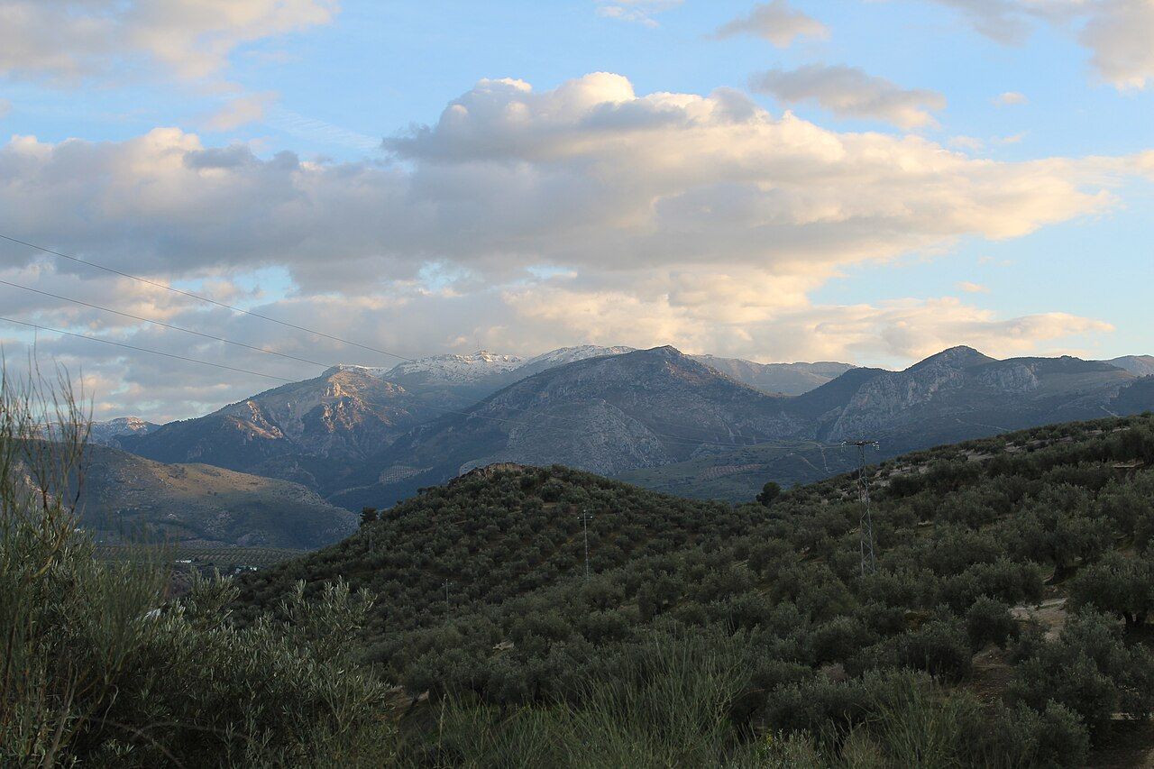 Vistas en la Sierra de la Pandera en Jaén